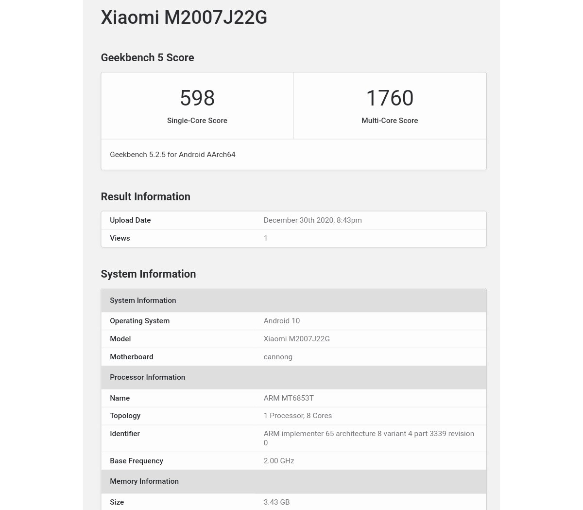  Предстоящий Redmi Note 9T работает под управлением Geekbench, имеет некоторые спецификации и изображения опубликованы 