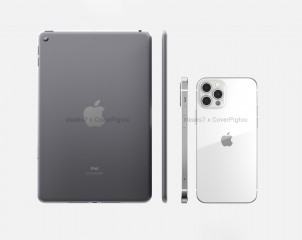  Сравнение размеров - iPad mini 6 и iPhone 12 Pro 