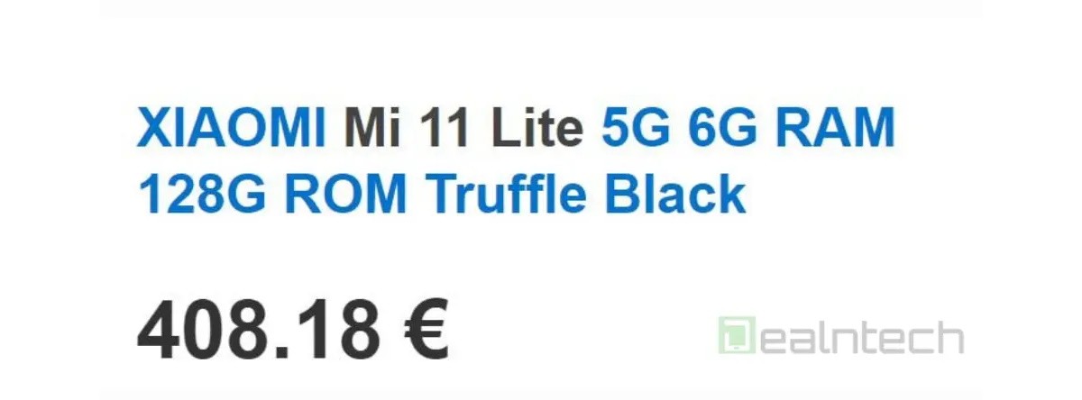  Цена Xiaomi Mi 11 Lite 5G в Европе могла быть занижена 