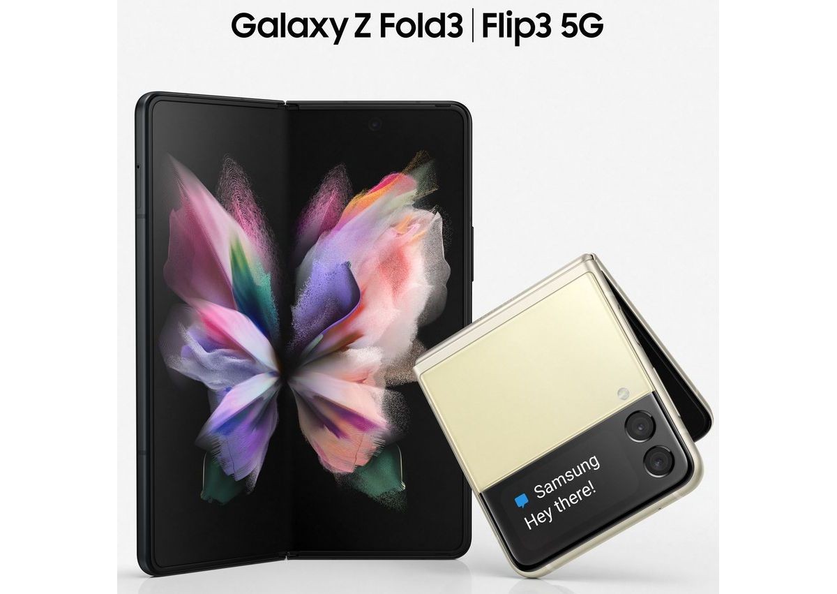  Samsung Galaxy Z Fold3 и Z Flip3 просачиваются в официальные рендеры 