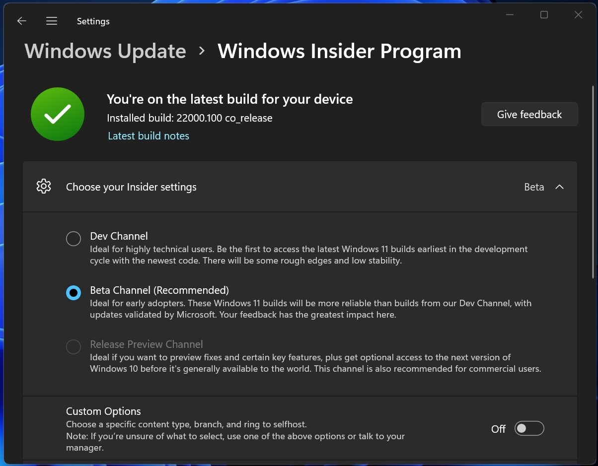  Microsoft выпускает первую бета-версию Windows 11 