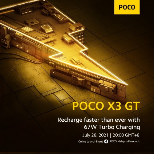  Poco X3 GT подтвердил наличие зарядки 67 Вт 