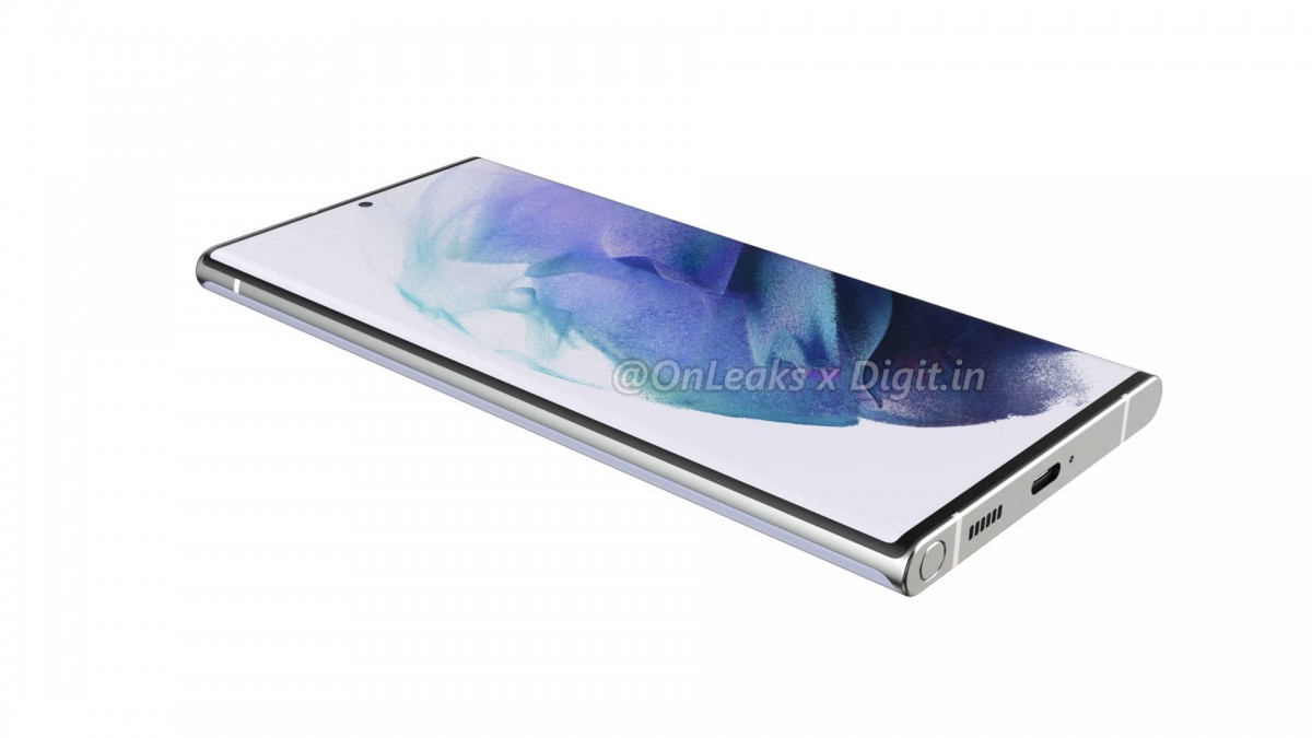  Samsung Galaxy S22 Ultra's предполагаемая утечка рендеринга через слот S Pen 