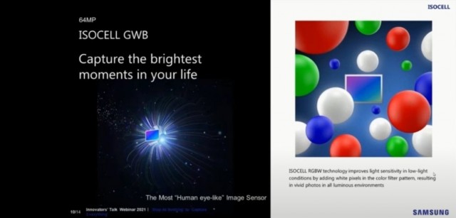  Samsung ISOCELL GWB слайд с веб-семинара Tecno 